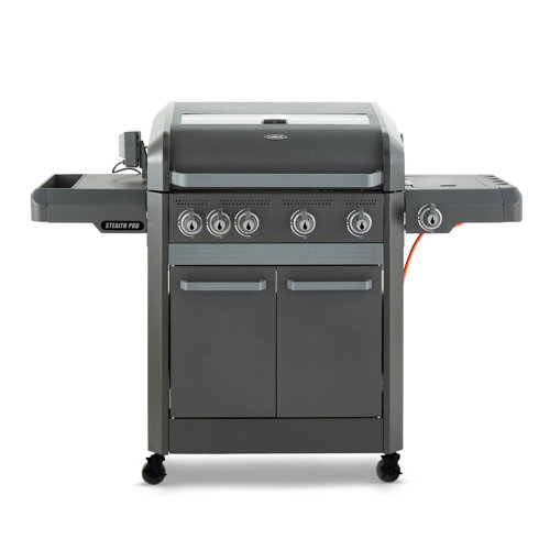 Tower 6 Burner Free Standing Liquid Propane Gas Grill with Side